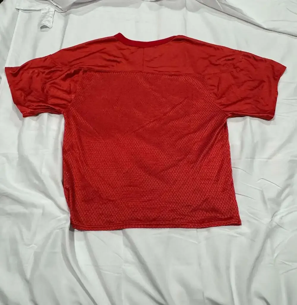 Y2k Nike Team Red Mesh Football Practice Jersey